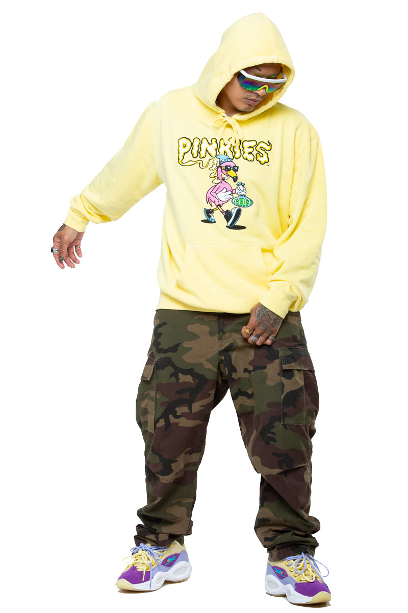 Flamingo yellow hoodie clearance