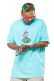 Pinkies Bag Tee - Cyan