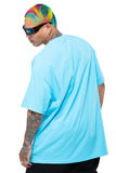 Pinkies Flamingo Tee - Cyan