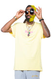 Pinkies Weed & Music Tee - Yellow