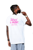 Pinkies Weed & Music Tee - White