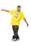 Pinkies Flamingo Tee - Yellow